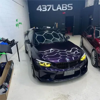 Gloss Metallic Midnight Purple Car Vinyl Wrap BMW  review Aaron G 02