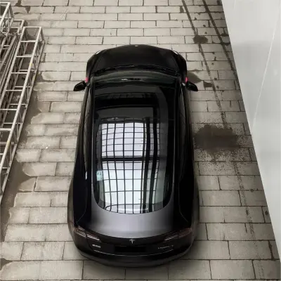 Matte Satin Black Ceramic Black Car Vinyl Wrap BMW  PET  review Jordan moc 01