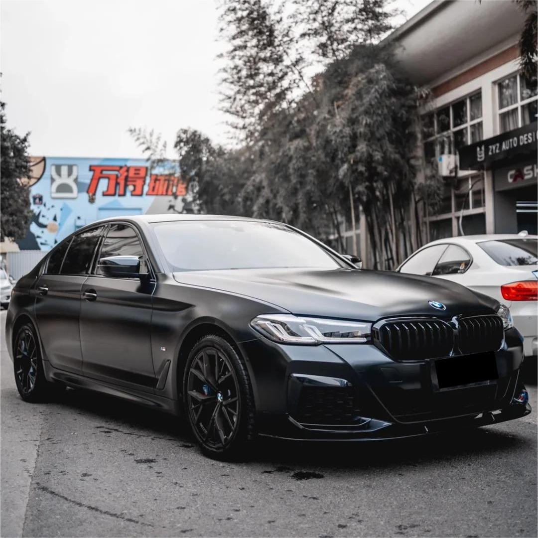Matte Satin Black Ceramic Black Car Vinyl Wrap BMW  PET  review Nicole cuba 02