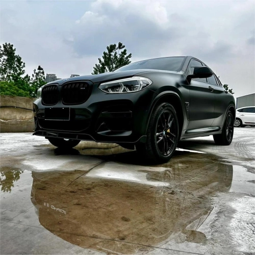Matte Satin Black Ceramic Black Car Vinyl Wrap BMW  PET  review Malek Darwish