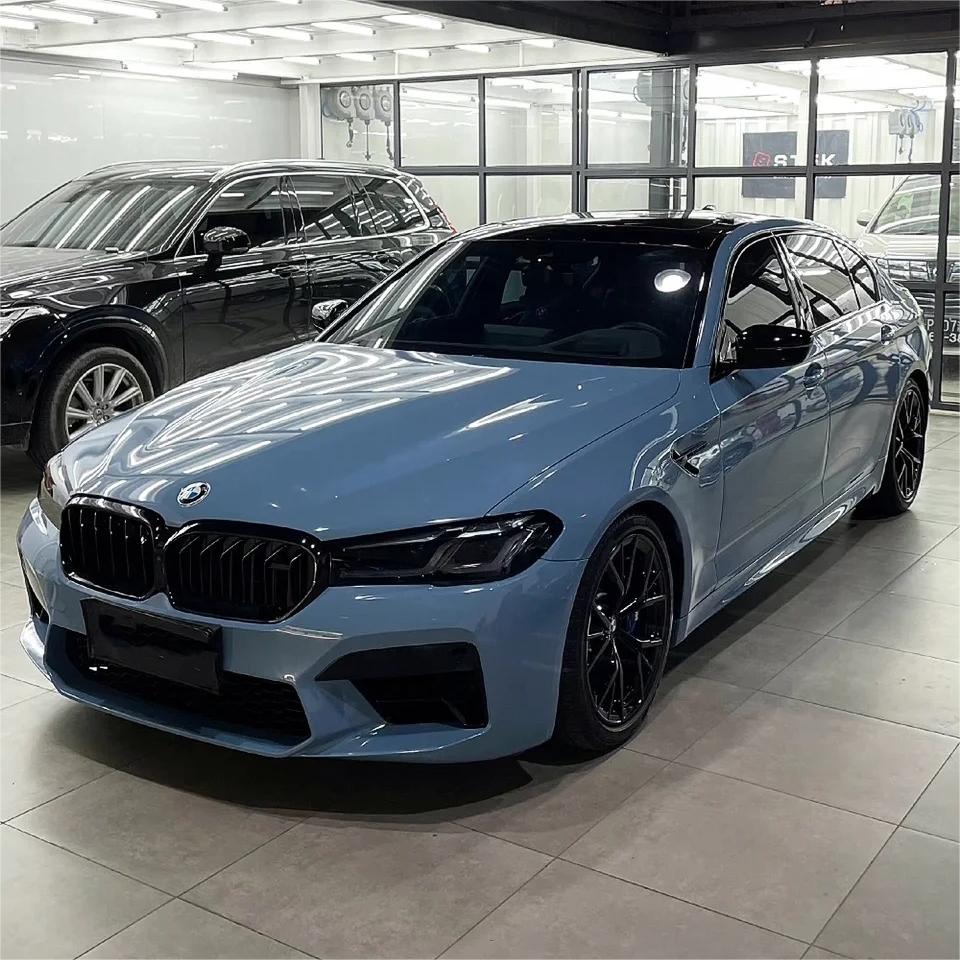 Gloss China Blue Car Vinyl Wrap PET review Bryan 00