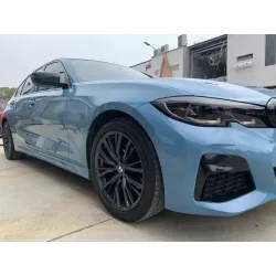 Gloss China Blue Car Vinyl Wrap review Bryan 02