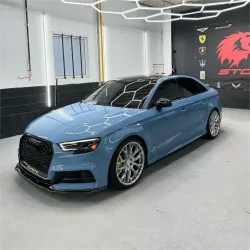 Gloss China Blue Car Vinyl Wrap review Yalaby 01