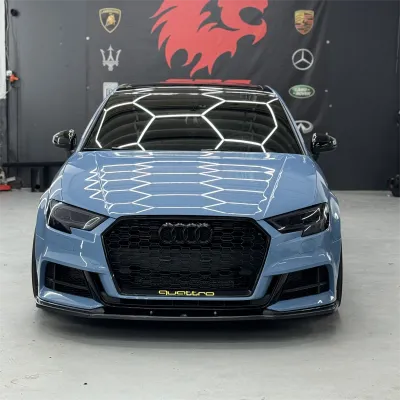 Gloss China Blue Car Vinyl Wrap review Yalaby 01
