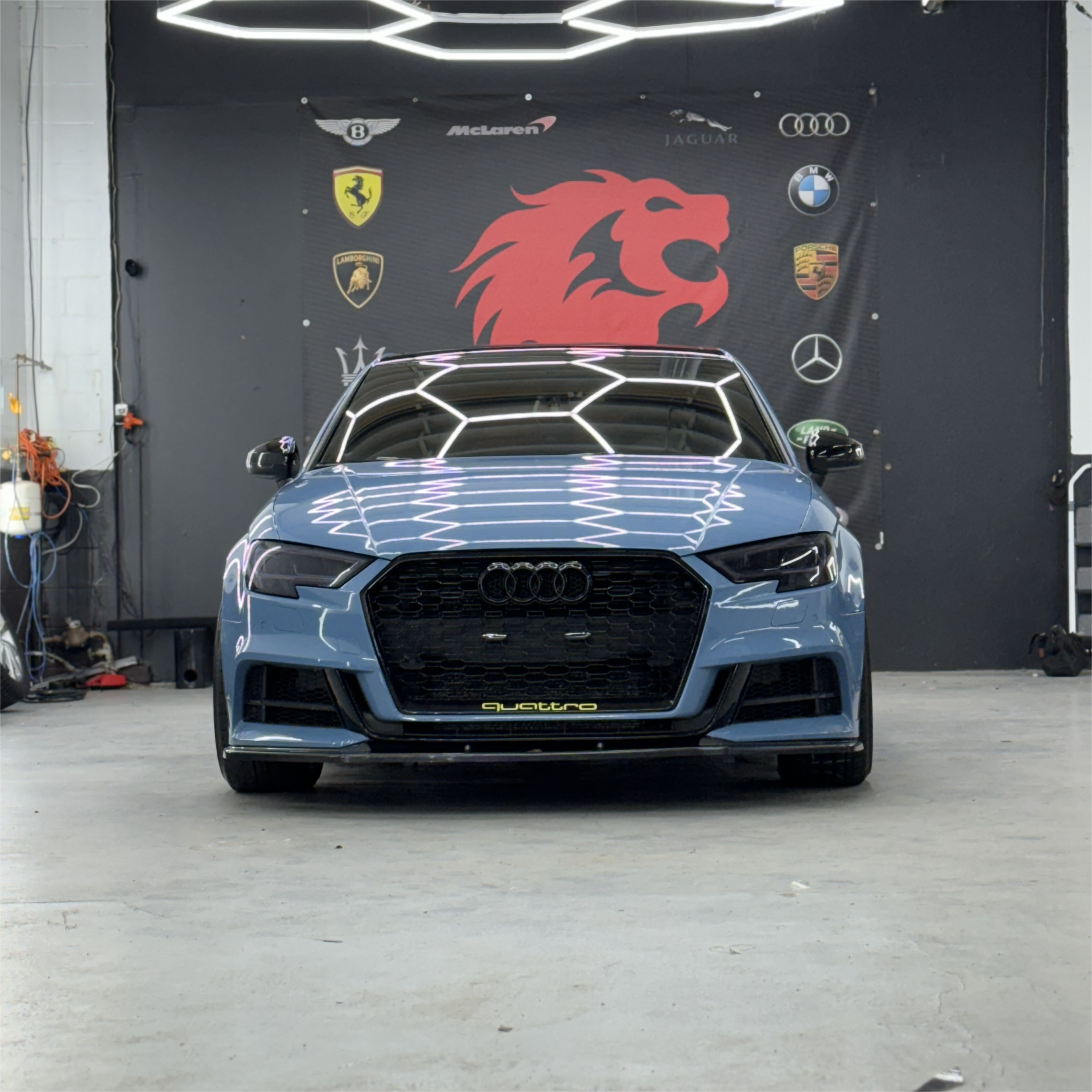 Gloss China Blue Car Vinyl Wrap PET review Yalaby 02