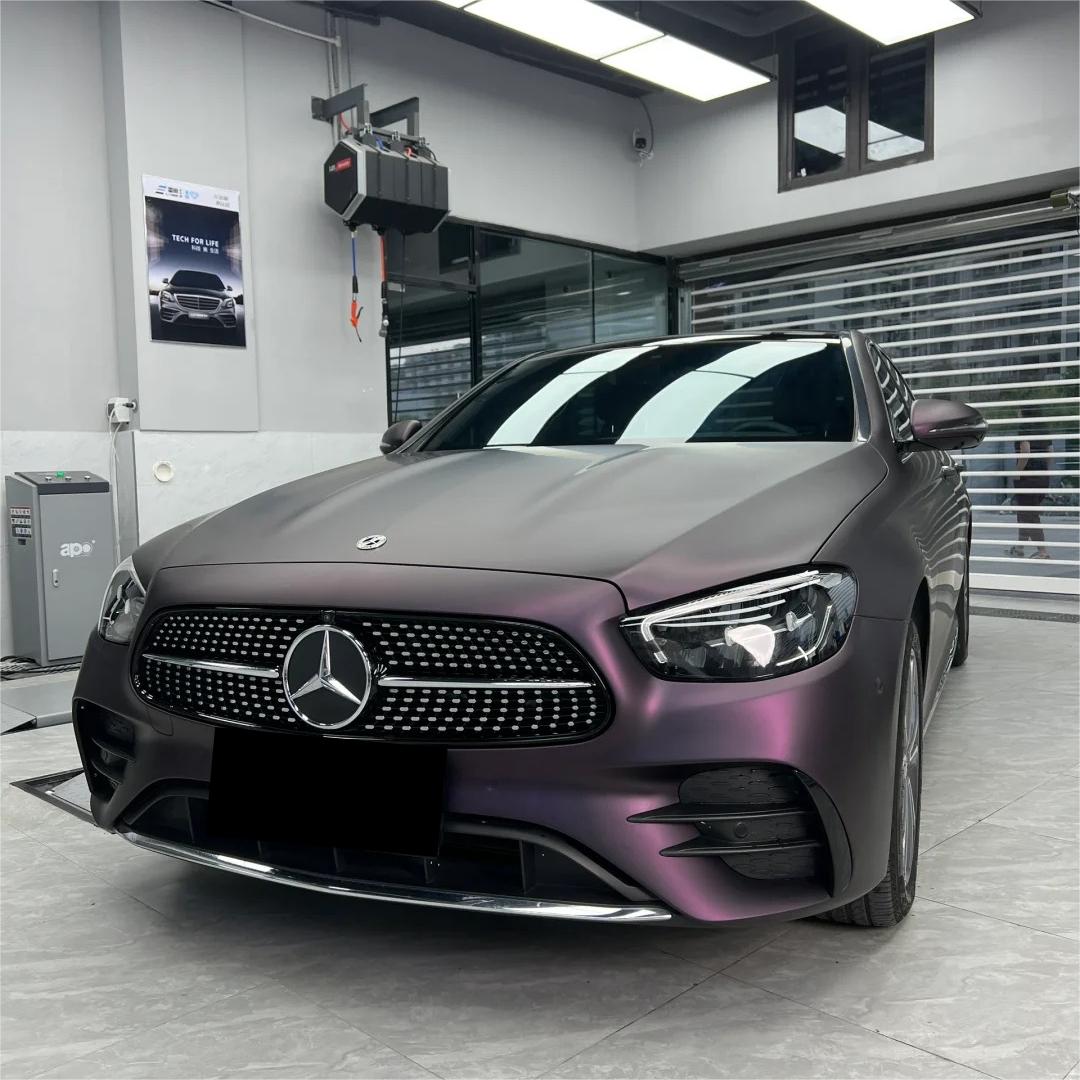 Ultra Matte Metallic Black Purple Car Vinyl Wrap review Ethan carpenter 01
