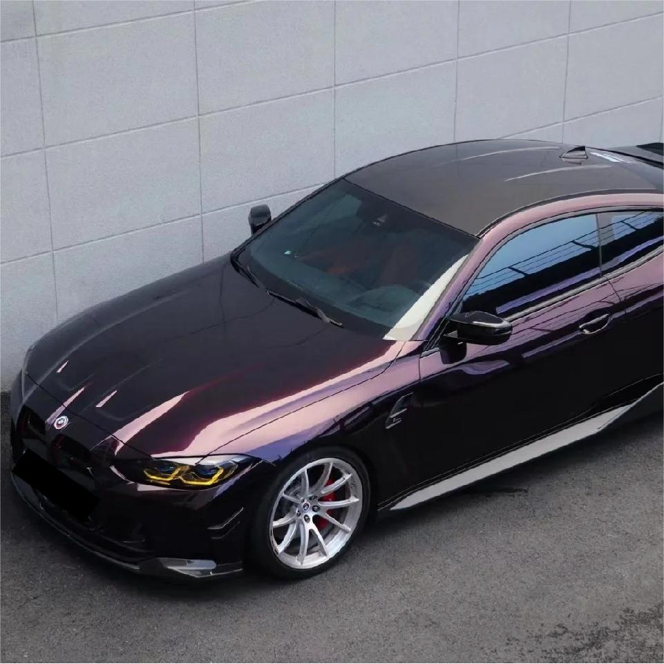 Gloss Metallic Gentian Purple Car Vinyl Wrap  PET review Anthony Tripodi 03