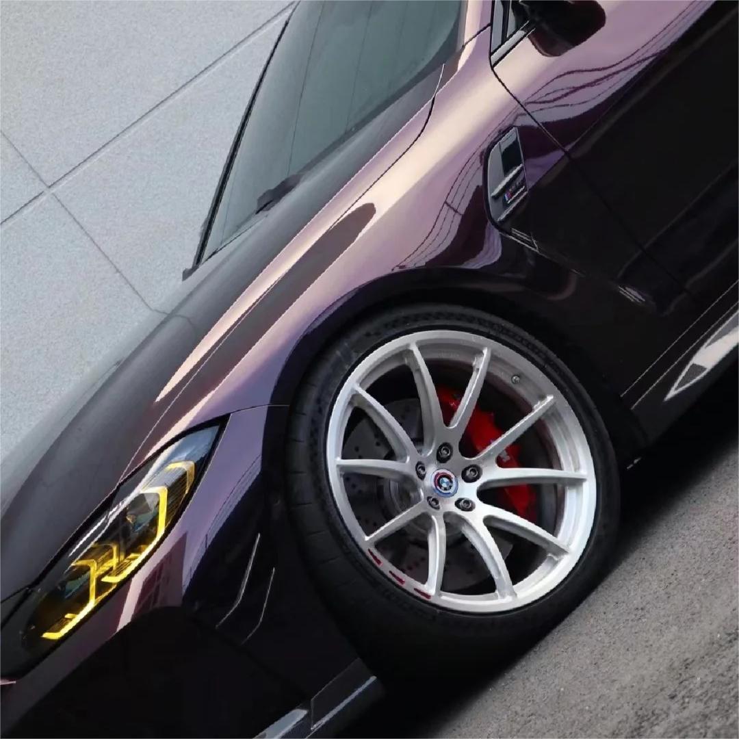 Gloss Metallic Gentian Purple Car Vinyl Wrap  PET review Anthony Tripodi 01