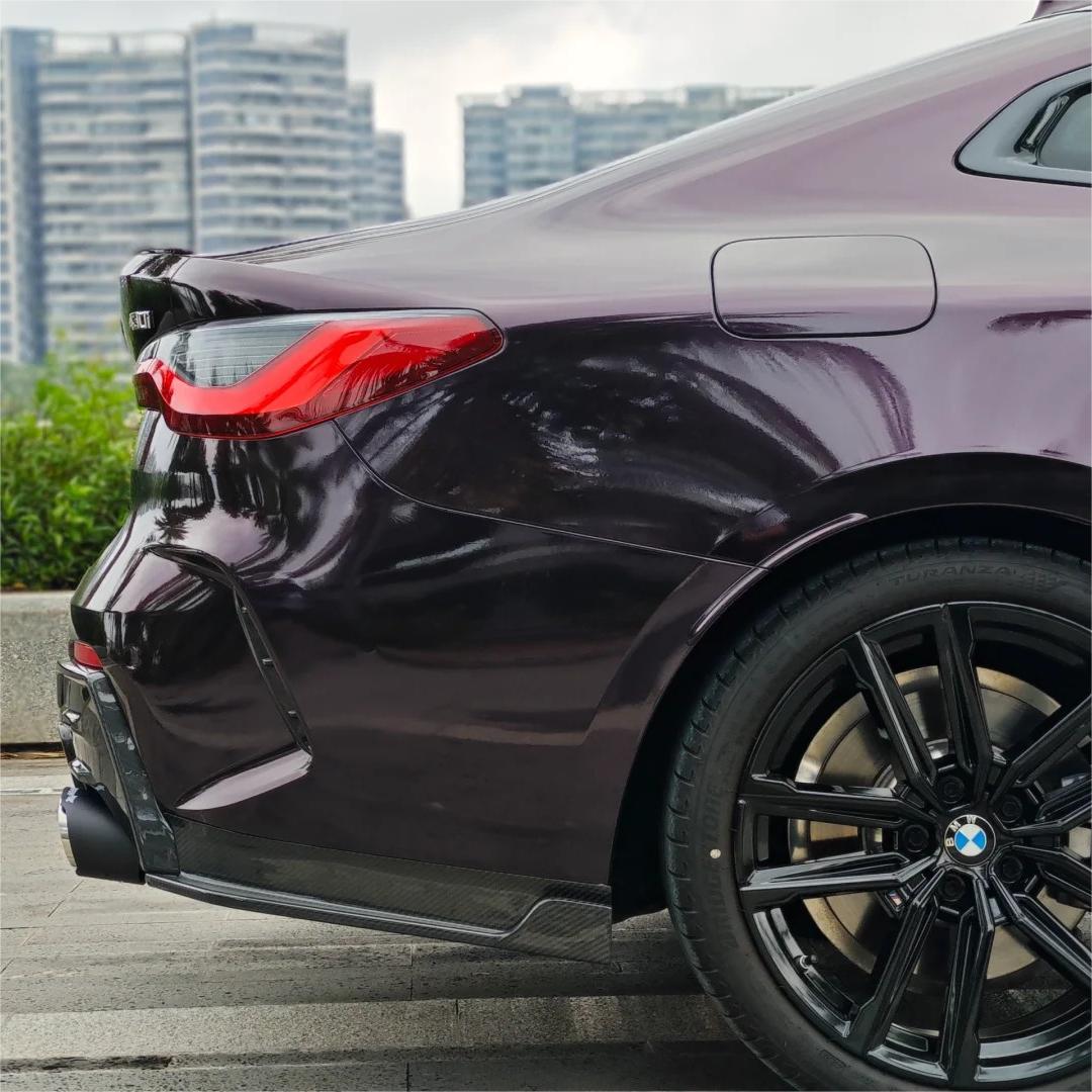 Gloss Metallic Gentian Purple Car Vinyl Wrap  PET review CK Khozam 01