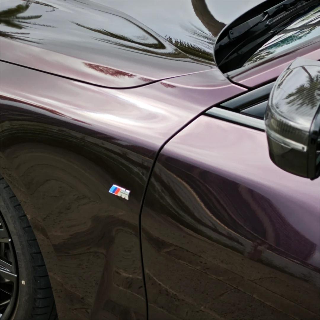 Gloss Metallic Gentian Purple Car Vinyl Wrap  PET review CK Khozam 02