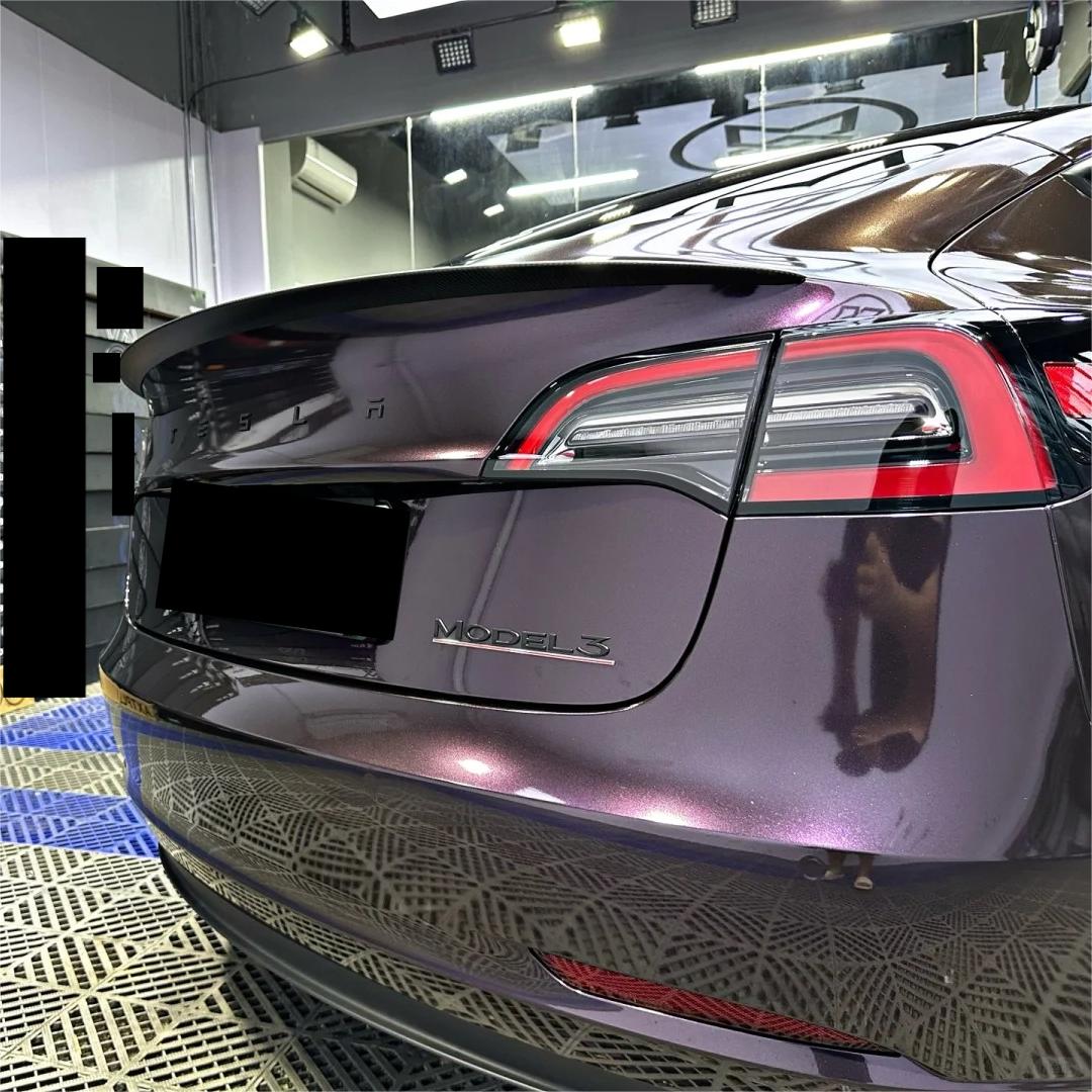 Gloss Metallic Gentian Purple Car Vinyl Wrap  PET review YASIN KHALEEL 03