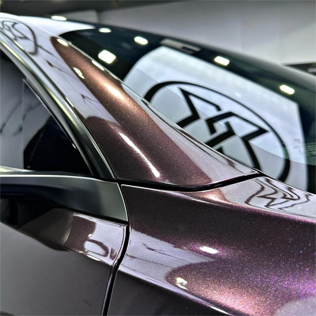 Gloss Metallic Gentian Purple Car Vinyl Wrap  PET review YASIN KHALEEL 04