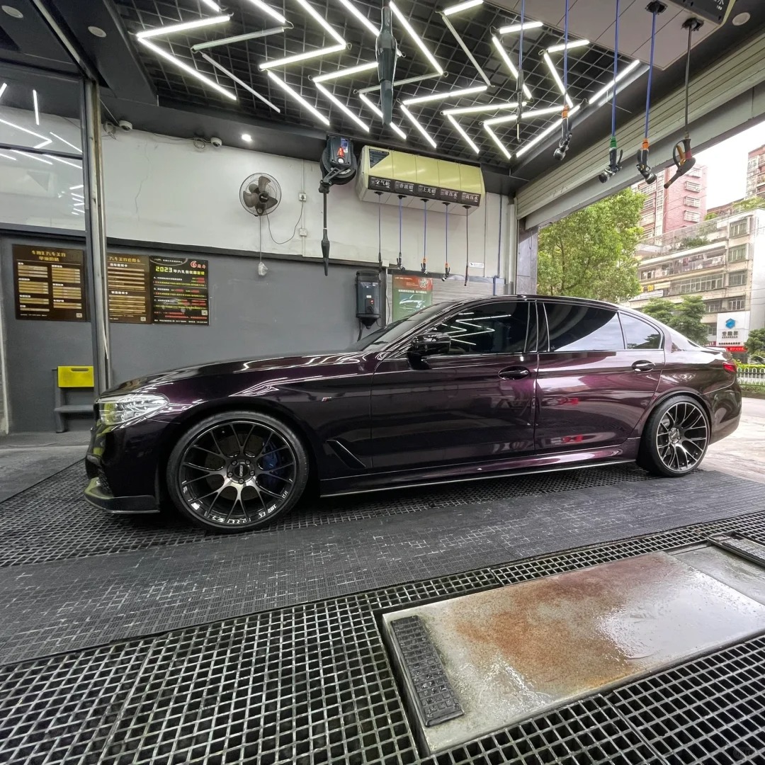 Gloss Metallic Gentian Purple Car Vinyl Wrap  PET review David 00