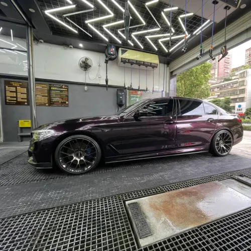 Gloss Metallic Gentian Purple Car Vinyl Wrap  review David 