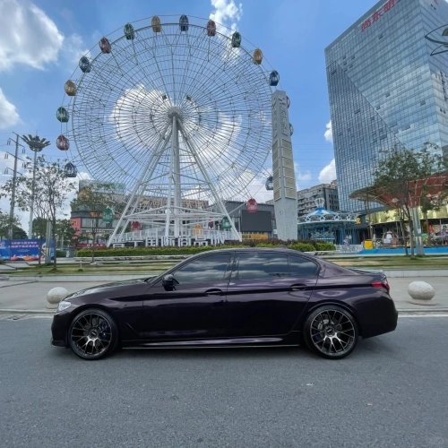 Gloss Metallic Gentian Purple Car Vinyl Wrap  PET reviewed by