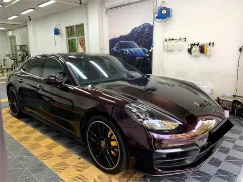 Gloss Metallic Gentian Purple Car Vinyl Wrap  review Carter Atkins
