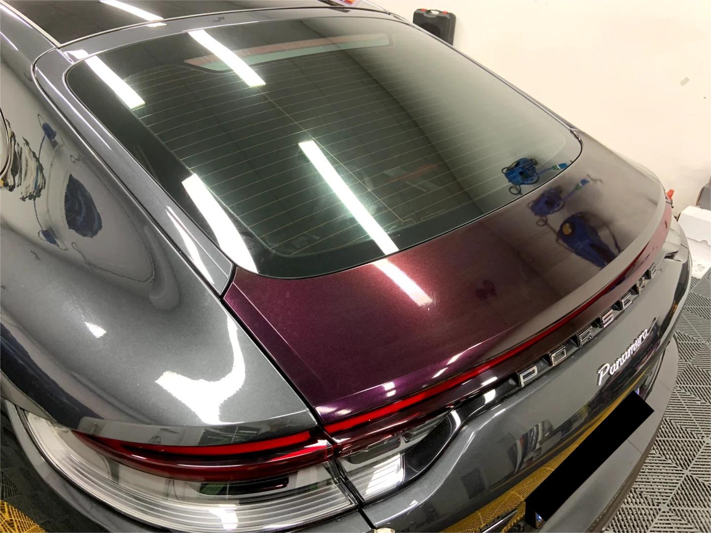 Gloss Metallic Gentian Purple Car Vinyl Wrap  PET review Carter Atkins 02