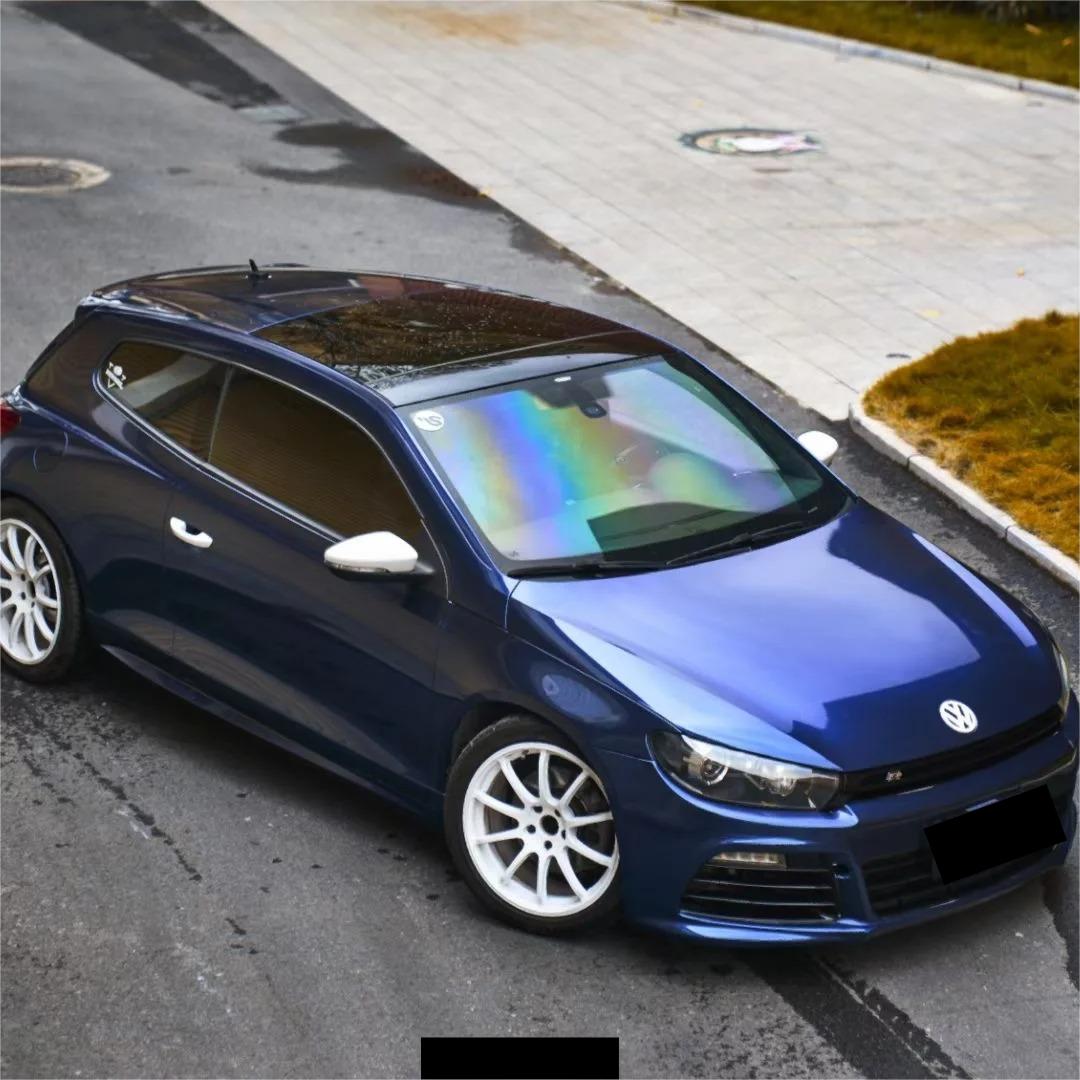 Gloss Metallic Dark Blue Car Vinyl Wrap PET | Audi Navarre Blue review Ershad 02