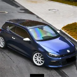 Gloss Metallic Dark Blue Car Vinyl Wrap PET | Audi Navarre Blue review Ershad 03