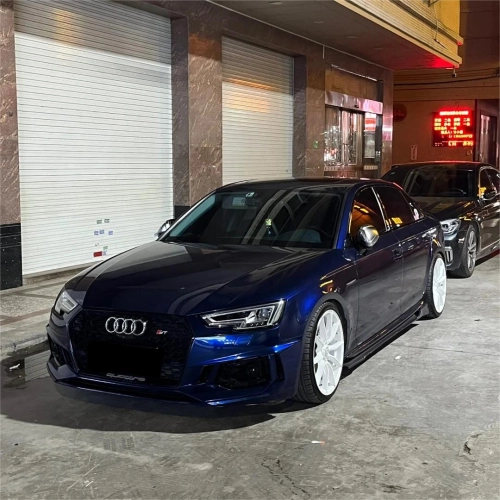 Gloss Metallic Dark Blue  Audi Navarre Blue Car Vinyl Wrap PET  review 