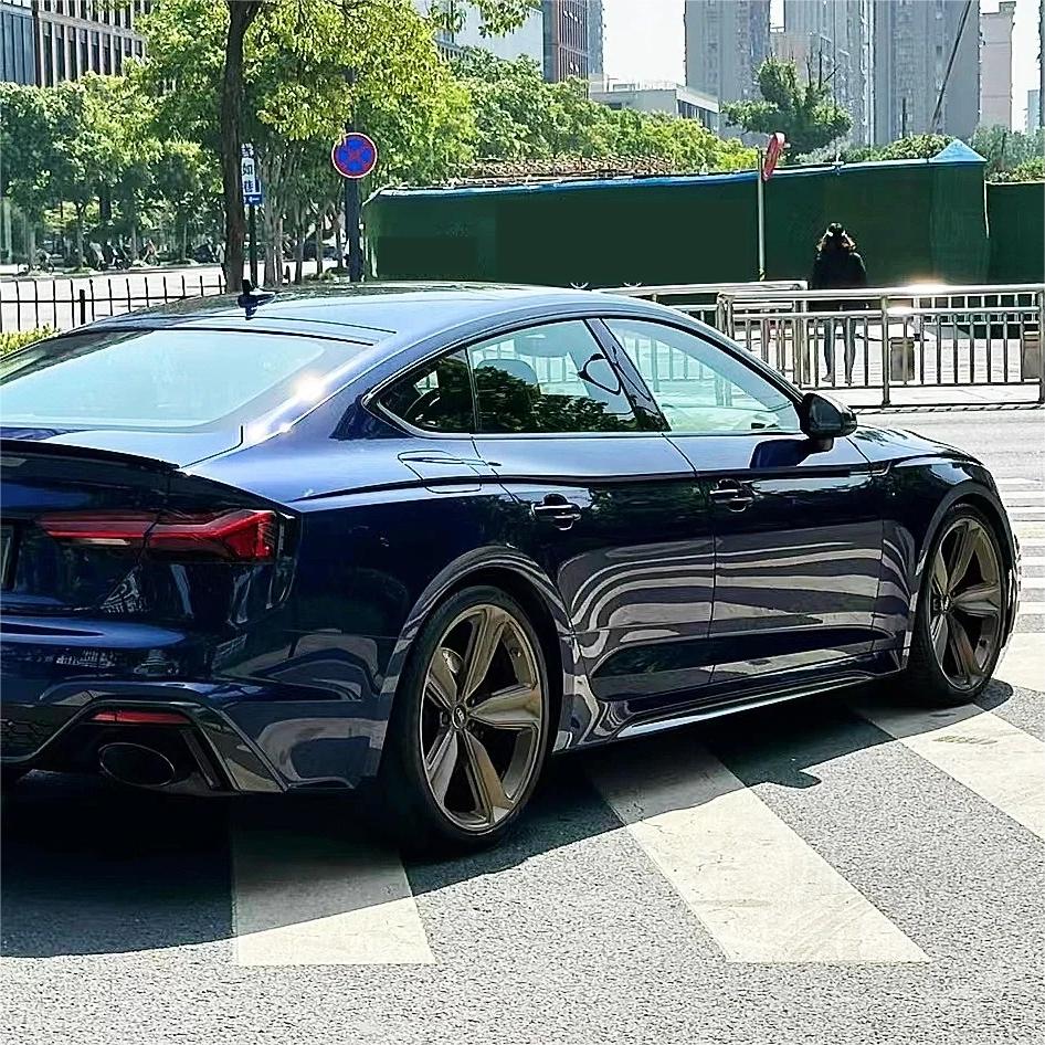 Gloss Metallic Dark Blue Car Vinyl Wrap PET | Audi Navarre Blue review Craig Aardahl 02