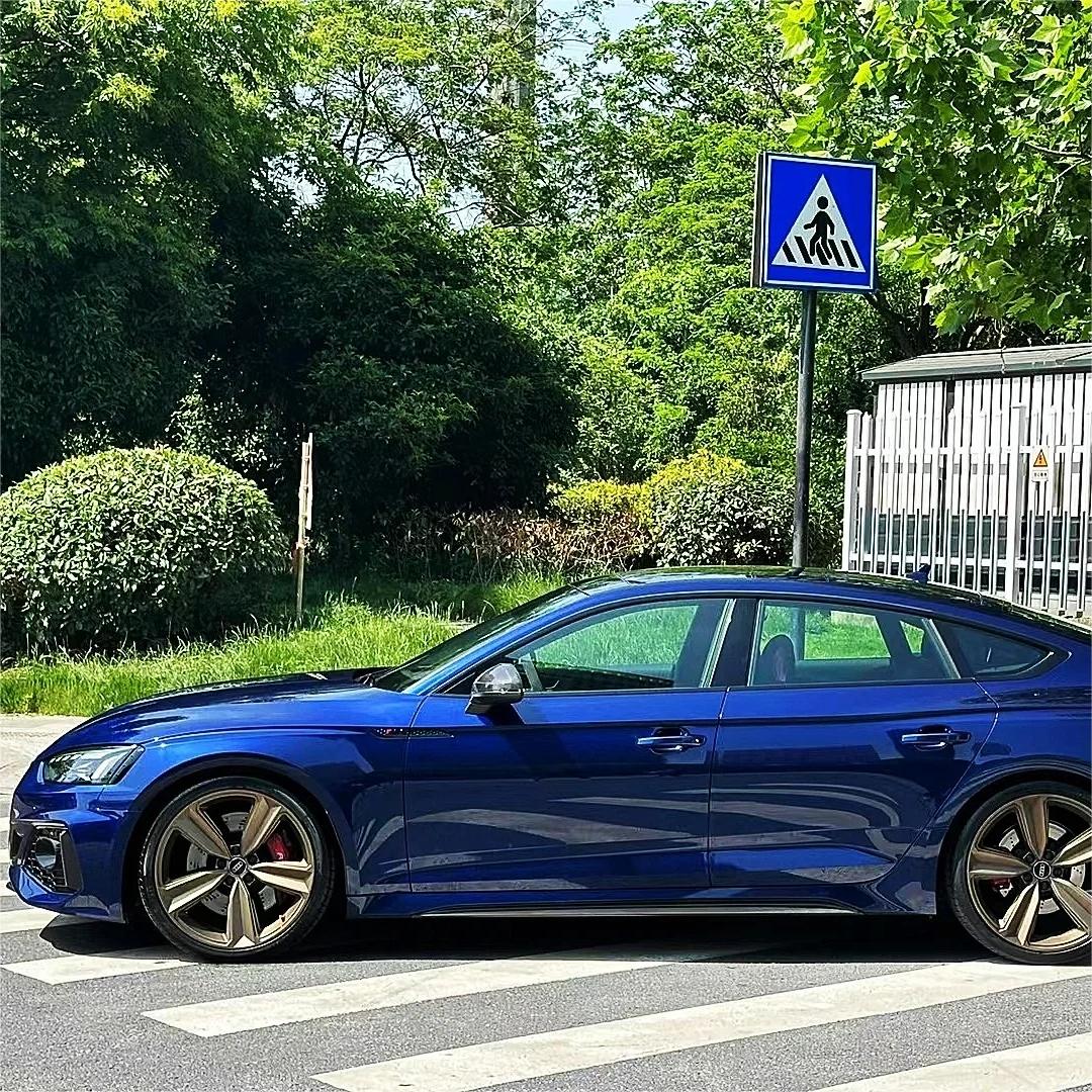 Gloss Metallic Dark Blue Car Vinyl Wrap PET | Audi Navarre Blue review Craig Aardahl 01