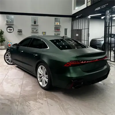 Matte Metallic Chrome Venom Green Car Vinyl Wrap PET review Macario J. 04