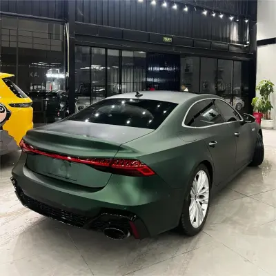 Matte Metallic Chrome Venom Green Car Vinyl Wrap PET review Macario J. 05