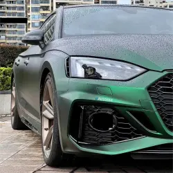 Matte Metallic Chrome Venom Green Car Vinyl Wrap PET review 	calebvet 04