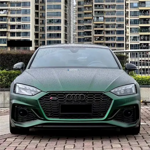 Matte Metallic Chrome Venom Green Car Vinyl Wrap PET review 