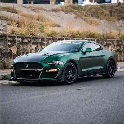 Matte Metallic Chrome Venom Green Car Vinyl Wrap PET review B.C 01