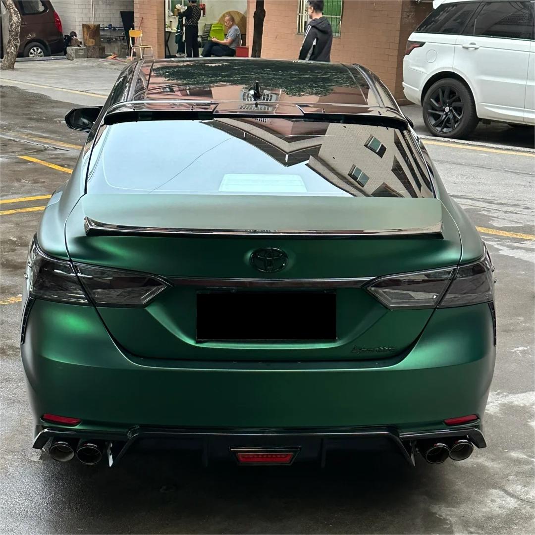 Matte Metallic Chrome Venom Green Car Vinyl Wrap PET review John351 03