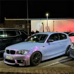 Gloss Metallic Chameleon Candy Grey Purple Car Vinyl Wrap PET review L.K. 01