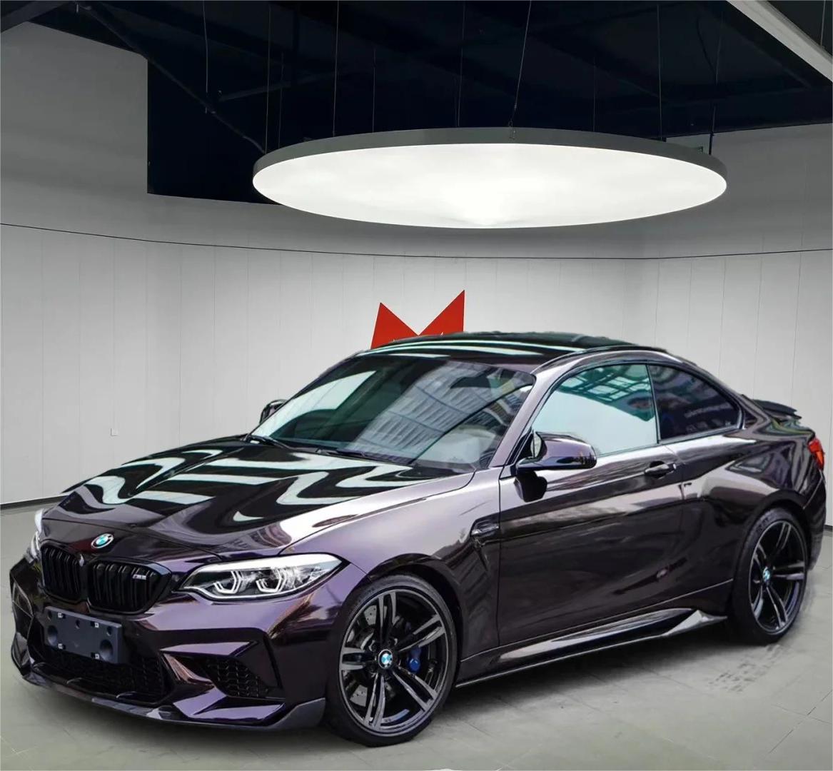 Gloss Metallic Gentian Purple Car Vinyl Wrap  PET review Lucy 00