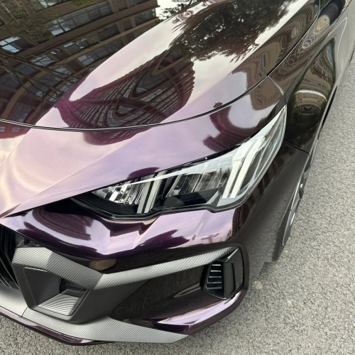 Gloss Metallic Gentian Purple Car Vinyl Wrap  PET reviewed by