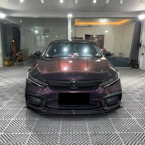 Gloss Metallic Gentian Purple Car Vinyl Wrap  PET review 