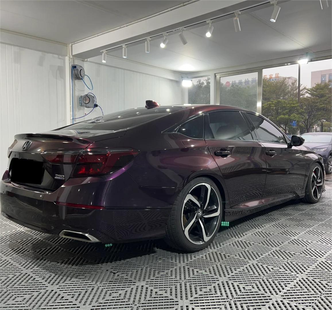 Gloss Metallic Gentian Purple Car Vinyl Wrap  PET review Queen 02