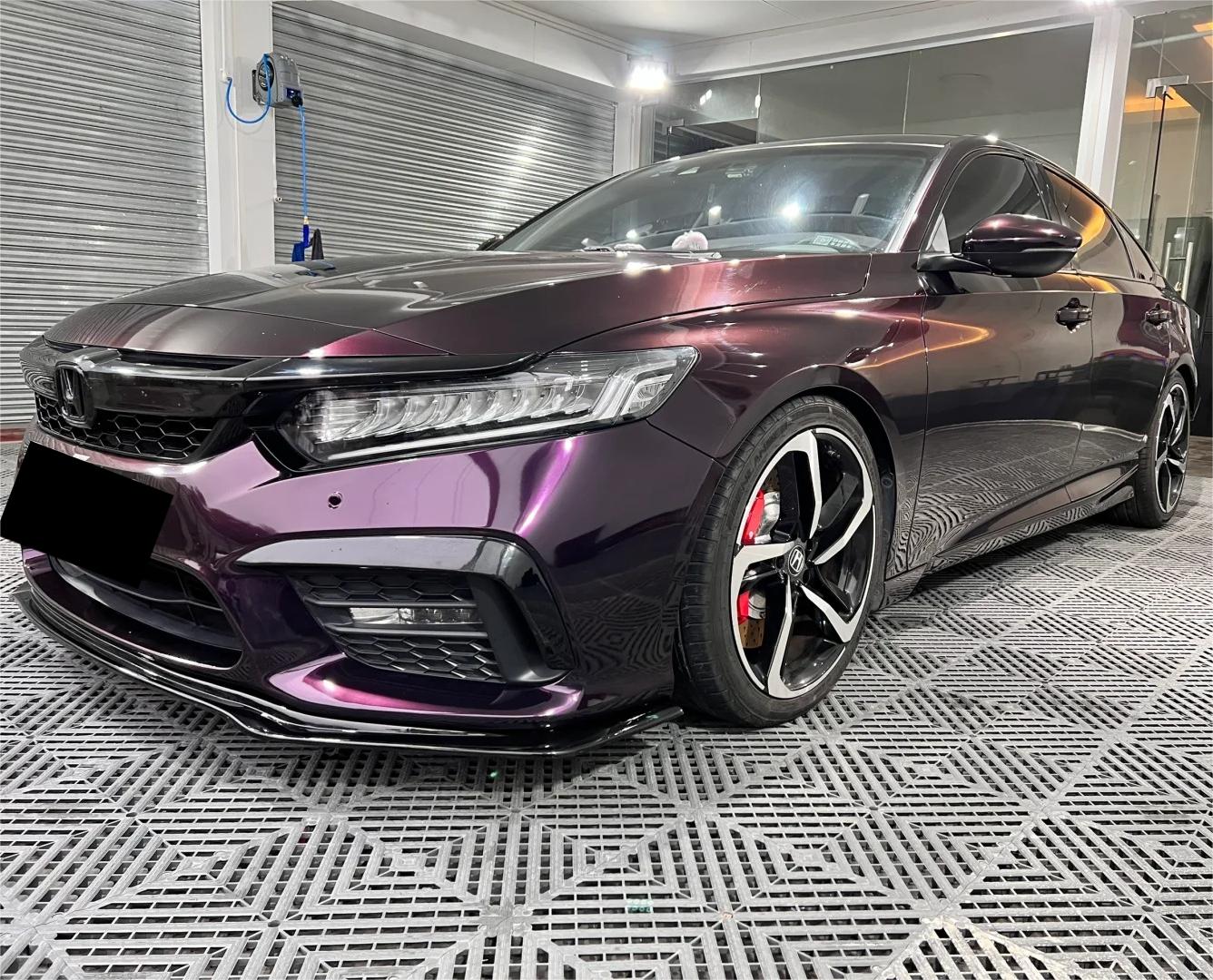 Gloss Metallic Gentian Purple Car Vinyl Wrap  PET review Queen 01