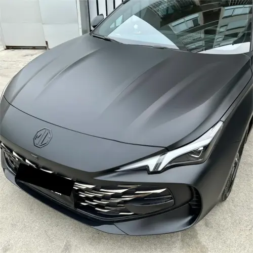 Ultra Matte Black Car Vinyl Wrap Tesla BMW PET review 