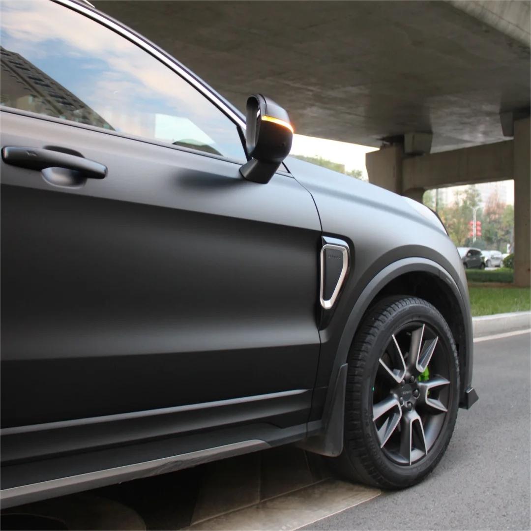 Ultra Matte Black Car Vinyl Wrap Tesla BMW PET review Norman 01