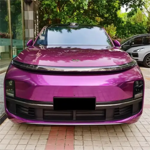 Gloss Metallic Grape Purple Car Vinyl Wrap PET review 