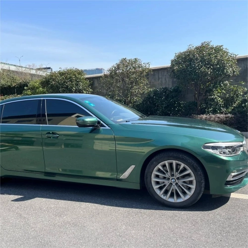 Gloss Metallic Emerald Green Car Vinyl Wrap PET reviewed by