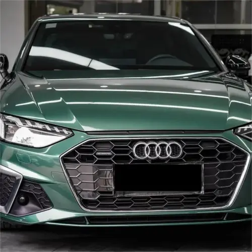 Gloss Metallic Emerald Green Car Vinyl Wrap PET review 