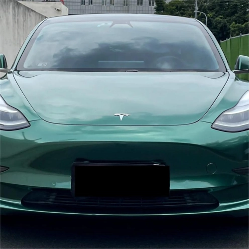 Gloss Metallic Emerald Green Car Vinyl Wrap PET reviewed by