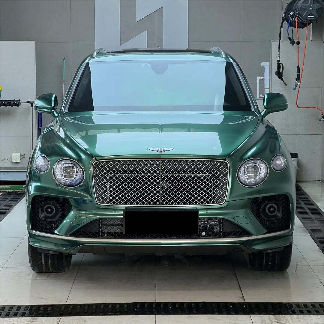 Gloss Metallic Emerald Green Car Vinyl Wrap PET review April 00