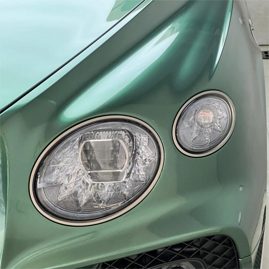 Gloss Metallic Emerald Green Car Vinyl Wrap PET review April 01