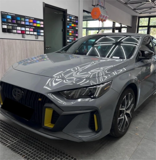 Gloss Light Nardo Grey Car Vinyl Wrap PET reviewed by