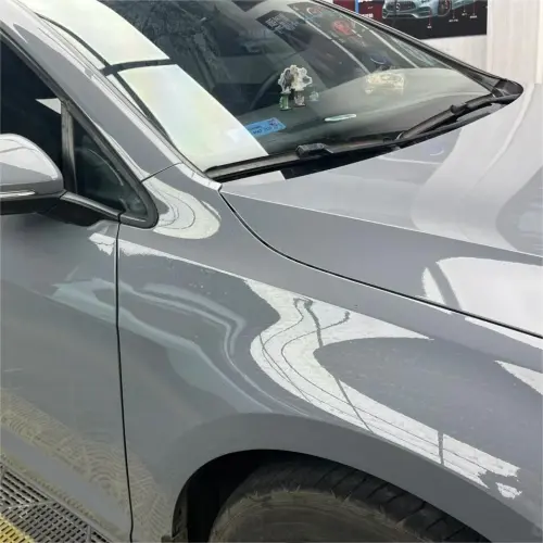 Gloss Light Nardo Grey Car Vinyl Wrap PET review 