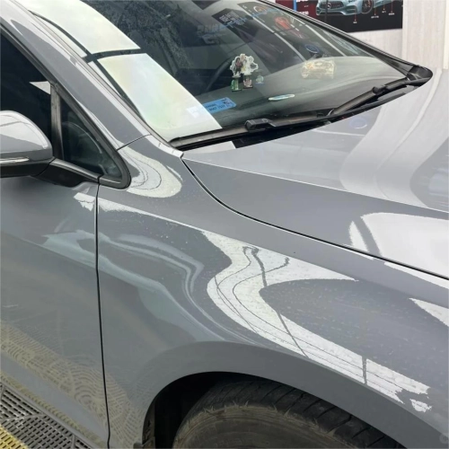 Gloss Light Nardo Grey Car Vinyl Wrap PET reviewed by