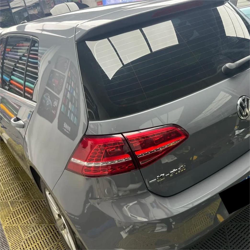 Gloss Light Nardo Grey Car Vinyl Wrap PET review Pink 01